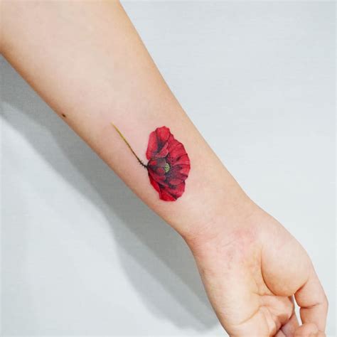 Japanese Poppy Flower Tattoo ~ 61 Best Lotus Flower Tattoo Designs