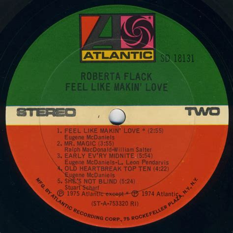 Roberta Flack Feel Like Makin Love Vinyl Lp 1975 Us Original