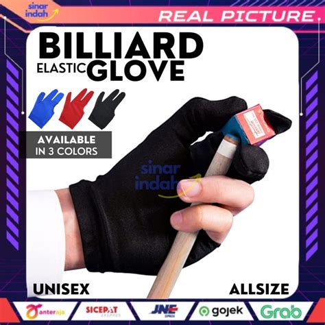 Jual Black Glove Premium Billiard Gloves Sarung Tangan Biliar Spandex