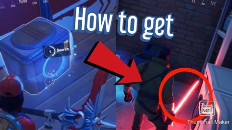 How To Get The Lightsaber In Fortnite Youtube