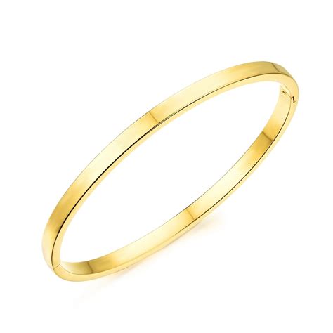 Smooth Thin Bangle Yellow Gold Filled Womens Bangle Openable T In