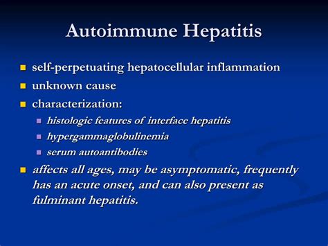 Ppt Autoimmune Hepatitis Powerpoint Presentation Free Download Id