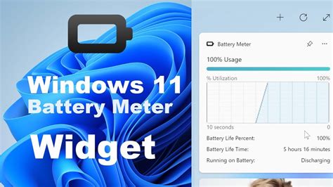 🔋 Introducing Battery Meter Windows 11 Widget Free Youtube