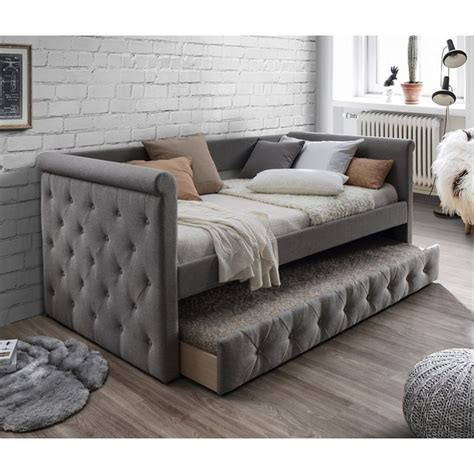 This elegant and chic daybed has a vintage silhouette with rounded lines and. Powell Diona Tufted Daybed with Trundle - Walmart.com ...