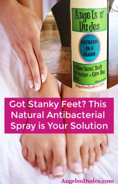 How To Cure Stinky Feet Naturally With This Antibacterial Spray Angels N Dudes