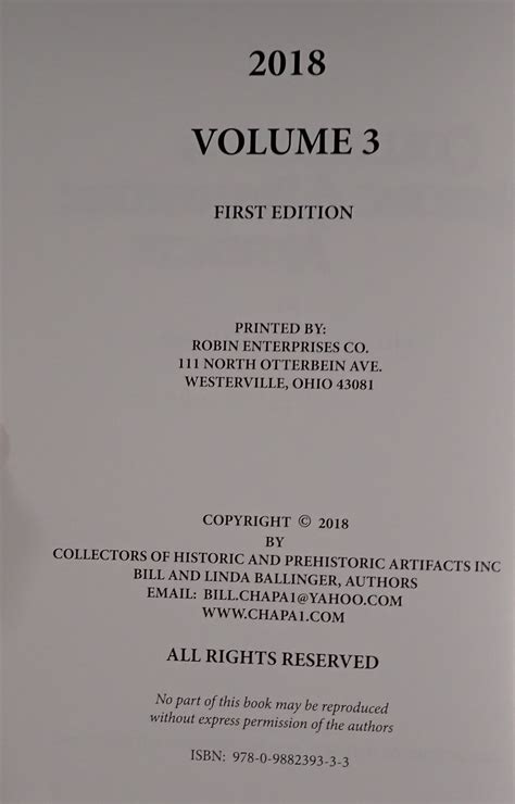 Collectors of Historic and Prehistoric Artifacts, Volume 4 by Bill