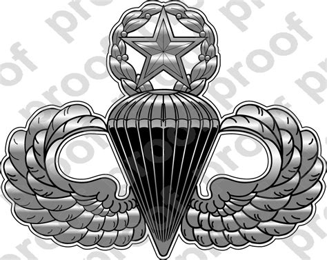 Sticker Military Master Jump Wings V2 Mc Graphic Decals