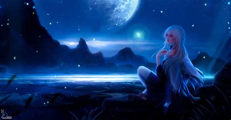 Anime Moon Wallpapers Wallpaper Cave