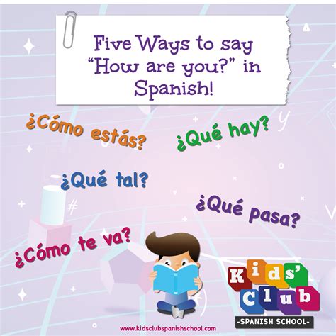 5 🖐️ Ways To Say How Are You 🤹 In Spanish Sign Your Kids Up For A