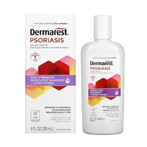 Dermarest Psoriasis Medicated Shampoo Conditioner Maximum Strength