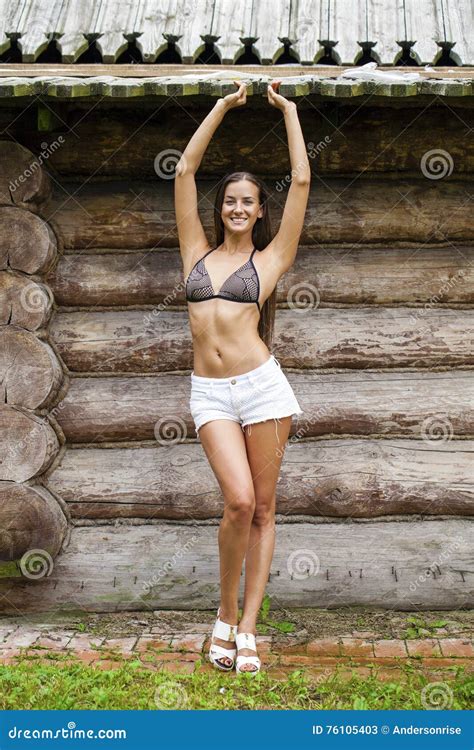 Portrait Of Beautiful Woman Outdoor Stock Image Image Of Body
