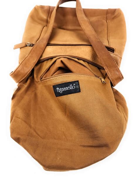 TIGNANELLO Cognac Brown Butter Soft Leather Shoulder Bag Handbag EBay