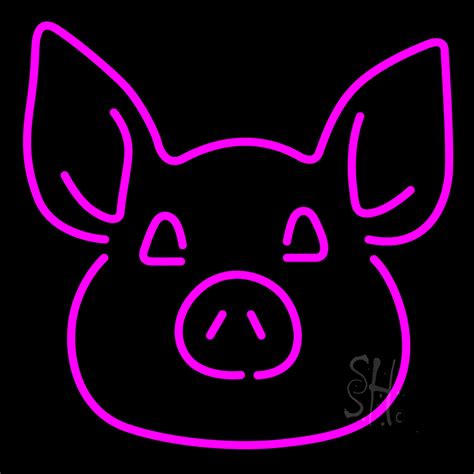 Pig Face Led Neon Sign Animals Neon Signs Everything Neon