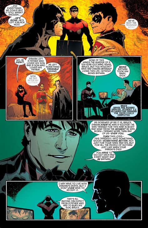 Nightwing Batgirl Catwoman Damian Wayne Bruce Wayne Batman And
