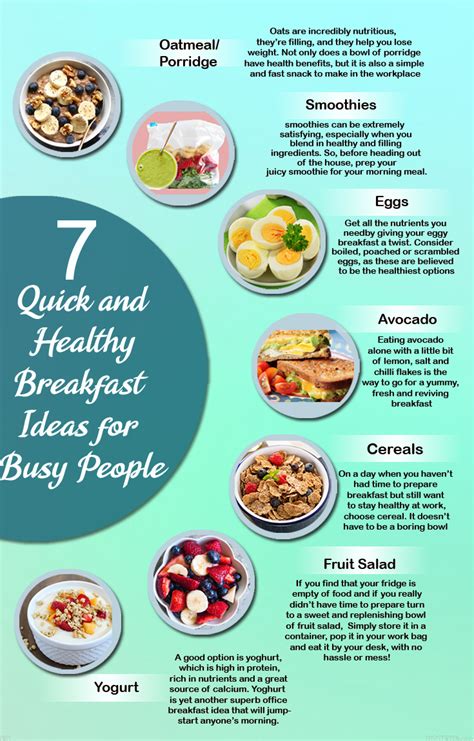 7 Quick And Healthy Breakfast Ideas For Busy People Healthy