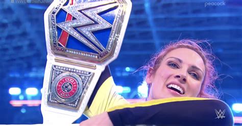 Wwe Crown Jewel 2021 Results Becky Lynch Retains Smackdown Women’s Championship Cageside Seats