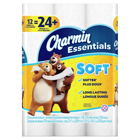 Charmin Essentials Soft Toilet Paper 12 Double Rolls