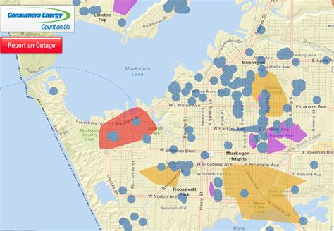 Consumer Energy Power Outage Map Map