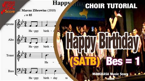 Happy Birthday Satb Choir Tutorial Youtube
