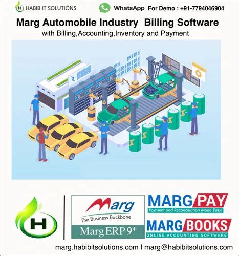 Offline Single User Marg Erp9 Plus Automobile Industry Billing Software