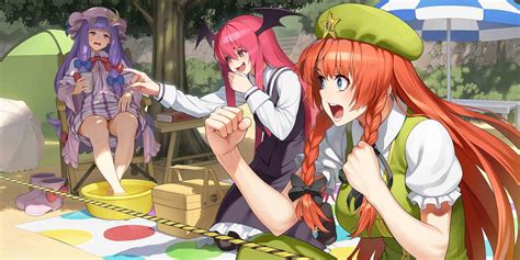 Patchouli Knowledge Hong Meiling And Koakuma Touhou And 1 More