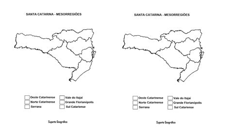 Mapas Mesorregi Es De Santa Catarina Para Colorir