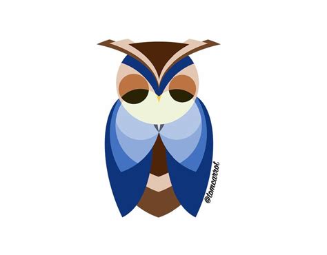 Geometric Owl Art Owls
