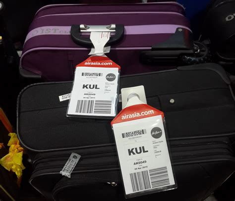 In the event of a connecting flight, the excess baggage fee will be. AirAsia's "Home Tag" goes live - Economy Traveller