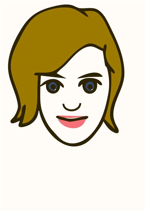 Face Avatar Girl Woman Female 2 Openclipart