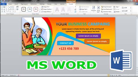 How To Easily Create A Banner Using Microsoft Word 2010