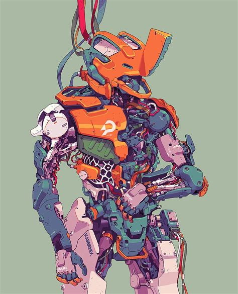 Arte Cyberpunk Cyberpunk Drawing Arte Robot Robot Art Character