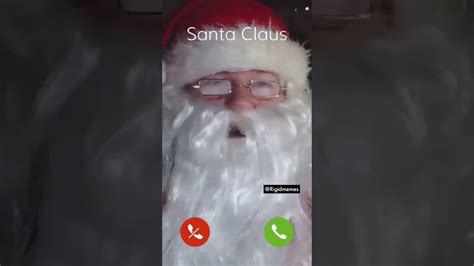 A Friendly Facetime Call With Santa Claus Youtube