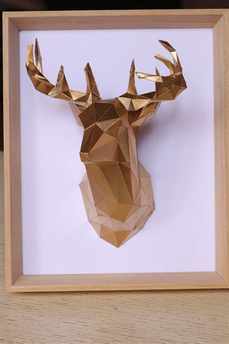 Papercraft Collection Deer Papercraft Papercraft Deer Diy Deer Low Poly