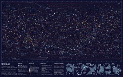 A Map Of All Known Stars And Constellations In The Night Sky Credit