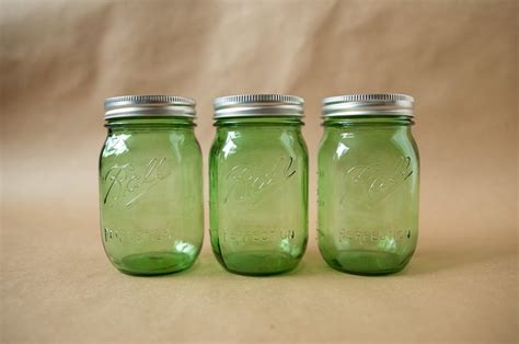 Close Up On The New Green Heritage Jars · Food In Jars