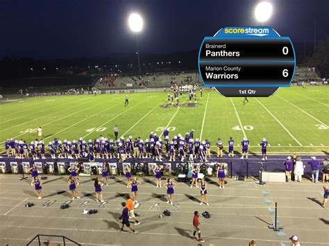 The Marion County Warriors defeat the Brainerd Panthers 74 to 34