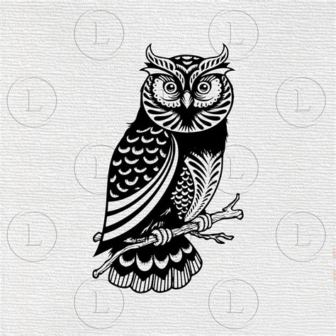 Owl Svg Owl Pdf Owl Clipart Owls Svg Owl Cut File Owl Silhouette Bird