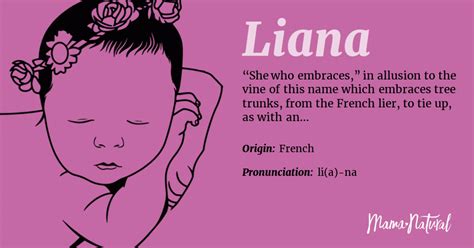 Liana Name Meaning Origin Popularity Girl Names Like Liana Mama Natural