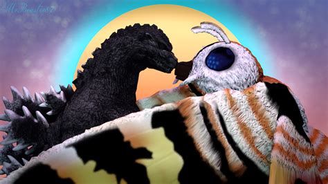 The King Godzilla And The Queen Mothra By Mrbeastie87 On Deviantart