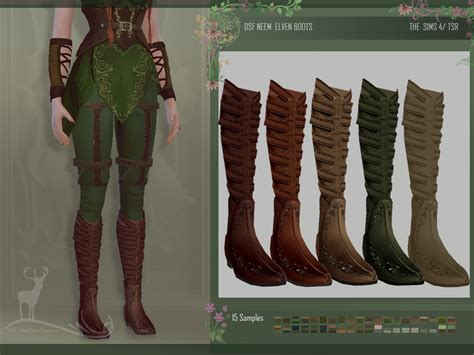 Dansimsfantasy The Sims 4 Fantasy Elven Neem Elven Outfit