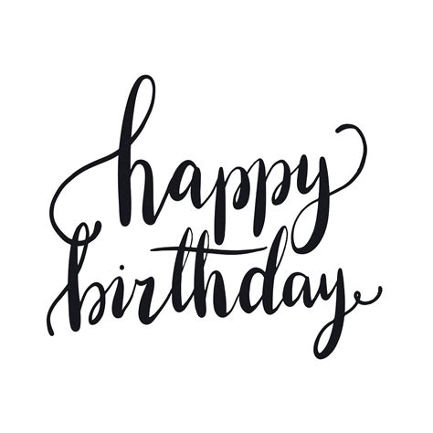 Happy Birthday Typography Style Vector Free Image By