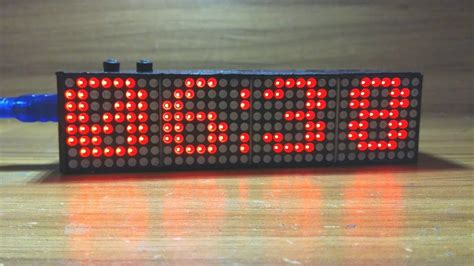 Arduino Real Time Led Matrix Clock With 12 Hour Format With Tutorial