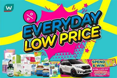 23 Feb 29 Mar 2021 Watsons Everyday Low Price Promotion