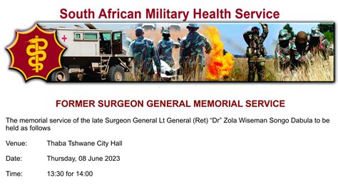 Sa National Defence Force On Twitter Memorial Service Former