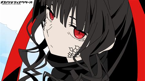 Mekakucity Actors Red Eyes Anime Girls Anime Dark Hair Hd Wallpaper