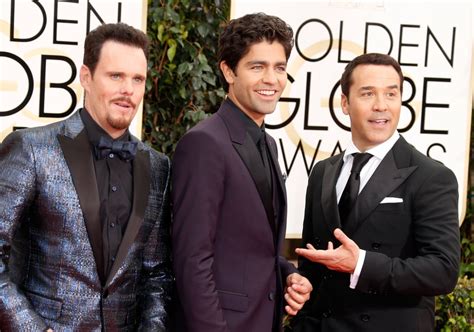 Entourage Cast Filming At The Golden Globe Awards Popsugar Entertainment