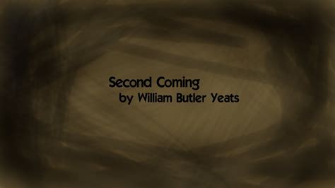 The Second Coming By William Butler Yeats Music Lyrics Youtube