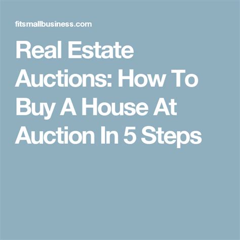 Real Estate Auctions How To Buy A House At Auction In 5 Steps Real