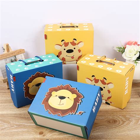 Custom Toy Packaging Boxes Corrugated Paper Packaging With Handle Oem