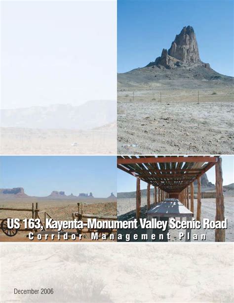 Kayenta Monument Valley Scenic Road Corridor Management Plan Docslib